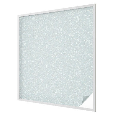 Milchglasfolie Fenster Buntglasoptik Eichenblätter