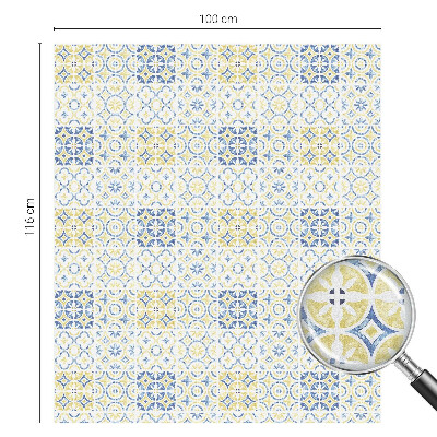 Milchglasfolie Fenster Buntglasoptik Klassische Fliesen