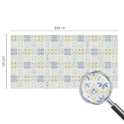 Milchglasfolie Fenster Buntglasoptik Klassische Fliesen