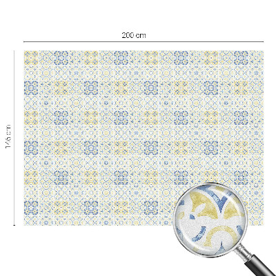 Milchglasfolie Fenster Buntglasoptik Klassische Fliesen