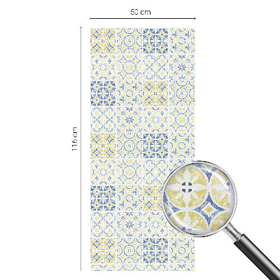 Milchglasfolie Fenster Buntglasoptik Klassische Fliesen