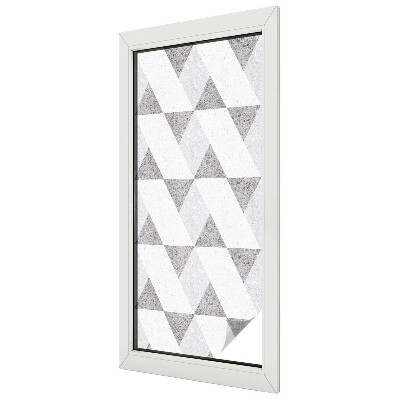 Sichtschutz Klebefolie für Fenster Graue Dreiecke