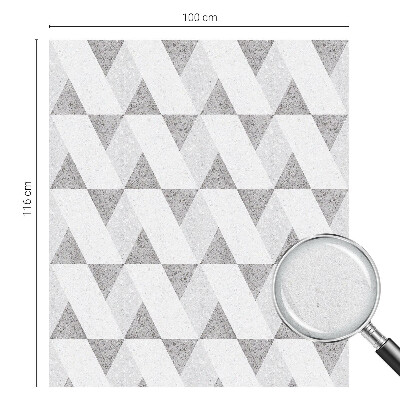 Sichtschutz Klebefolie für Fenster Graue Dreiecke