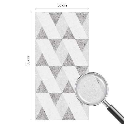 Sichtschutz Klebefolie für Fenster Graue Dreiecke