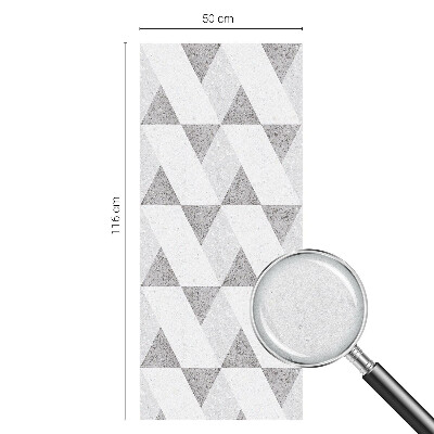 Sichtschutz Klebefolie für Fenster Graue Dreiecke