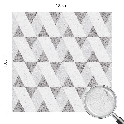 Sichtschutz Klebefolie für Fenster Graue Dreiecke