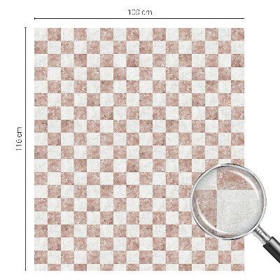 Fensterfolie mit Motiv Buntglas Klassisches Schachbrett