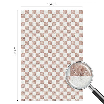 Fensterfolie mit Motiv Buntglas Klassisches Schachbrett