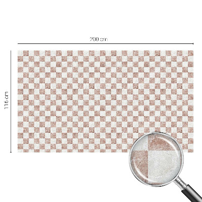 Fensterfolie mit Motiv Buntglas Klassisches Schachbrett