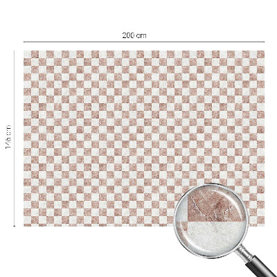 Fensterfolie mit Motiv Buntglas Klassisches Schachbrett