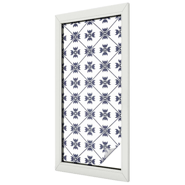 Milchglasfolie Fenster Buntglasoptik Pflanzenmotiv