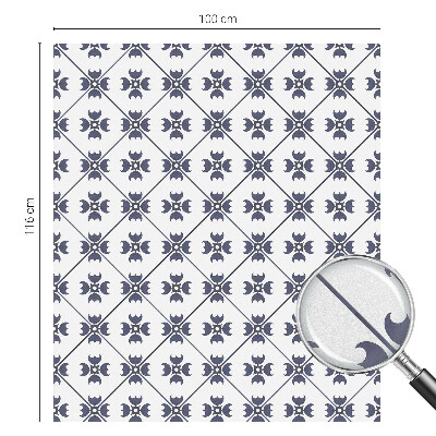 Milchglasfolie Fenster Buntglasoptik Pflanzenmotiv