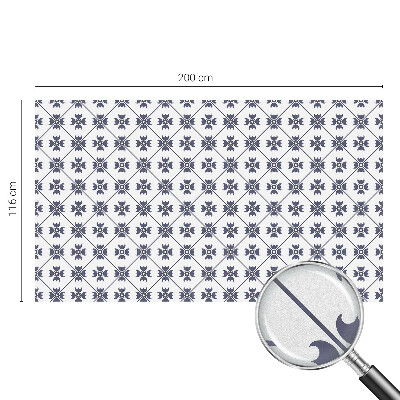 Milchglasfolie Fenster Buntglasoptik Pflanzenmotiv