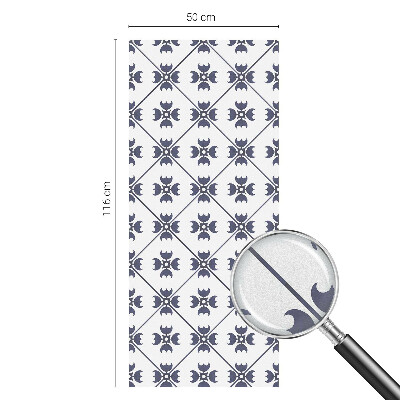 Milchglasfolie Fenster Buntglasoptik Pflanzenmotiv