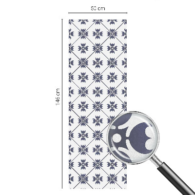 Milchglasfolie Fenster Buntglasoptik Pflanzenmotiv