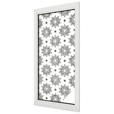 Milchglasfolie Fenster Buntglasoptik Klassische Rosetten