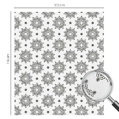 Milchglasfolie Fenster Buntglasoptik Klassische Rosetten