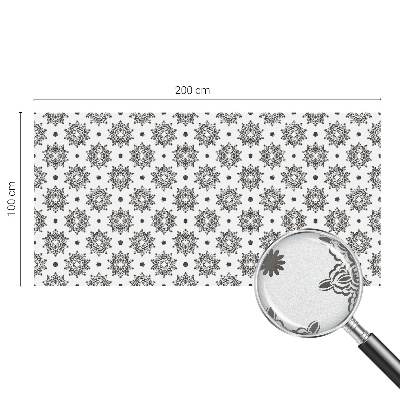 Milchglasfolie Fenster Buntglasoptik Klassische Rosetten