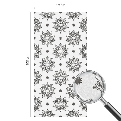 Milchglasfolie Fenster Buntglasoptik Klassische Rosetten