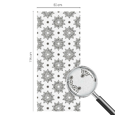 Milchglasfolie Fenster Buntglasoptik Klassische Rosetten