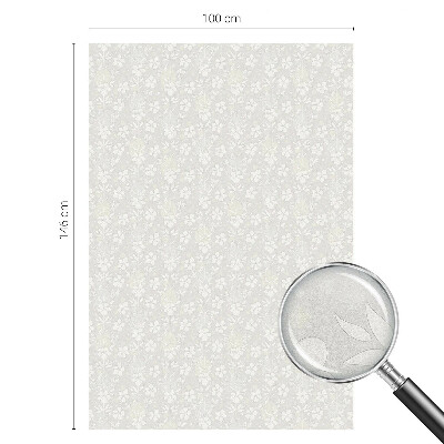 Fensterfolie mit Motiv Buntglas Zarte Blüten