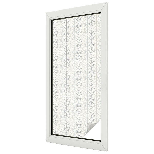 Sichtschutz Klebefolie für Fenster Blattmuster