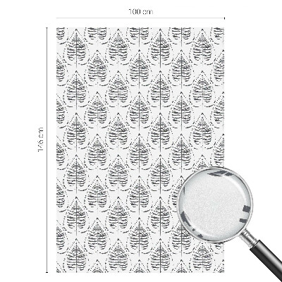 Fensterfolie mit Motiv Buntglas Laubige Eleganz