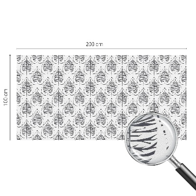 Fensterfolie mit Motiv Buntglas Laubige Eleganz