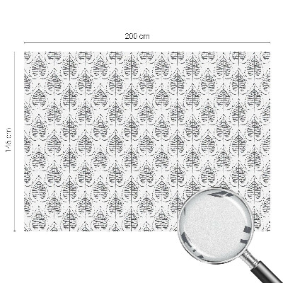 Fensterfolie mit Motiv Buntglas Laubige Eleganz