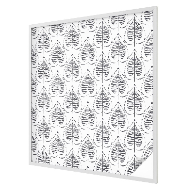 Fensterfolie mit Motiv Buntglas Laubige Eleganz