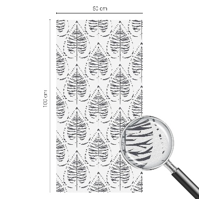 Fensterfolie mit Motiv Buntglas Laubige Eleganz