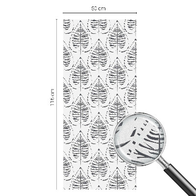 Fensterfolie mit Motiv Buntglas Laubige Eleganz