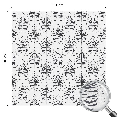 Fensterfolie mit Motiv Buntglas Laubige Eleganz