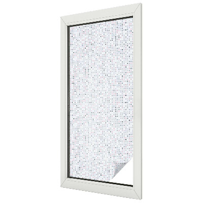Milchglasfolie Fenster Buntglasoptik Pastellfarbene Punkte