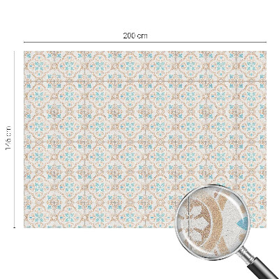 Fensterfolie mit Motiv Buntglas Rustikale Fliesen