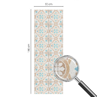 Fensterfolie mit Motiv Buntglas Rustikale Fliesen