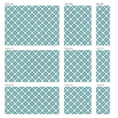 Fensterfolie Sichtschutz Blumensymmetrie