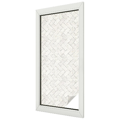 Sichtschutz Klebefolie für Fenster Fischgrätmuster