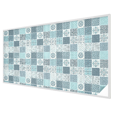 Milchglasfolie Fenster Buntglasoptik Boho-Fliesen