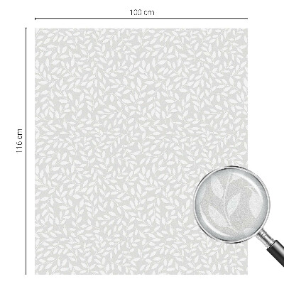 Sichtschutz Klebefolie für Fenster Blattmuster