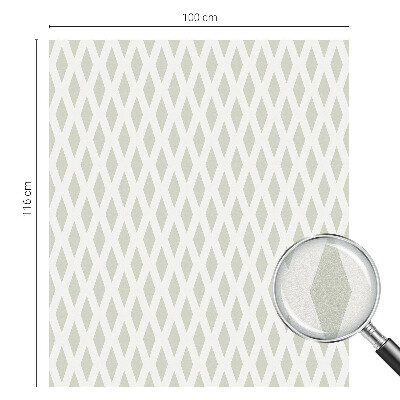 Fensterfolie mit Motiv Buntglas Rautenmuster