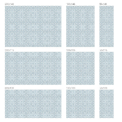 Sichtschutz Klebefolie für Fenster Blaue Ornamente