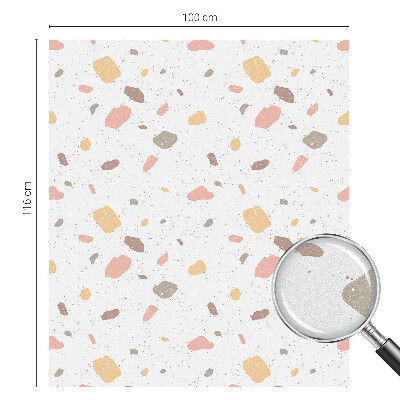 Fensterfolie Sichtschutz Abstrakter Terrazzo