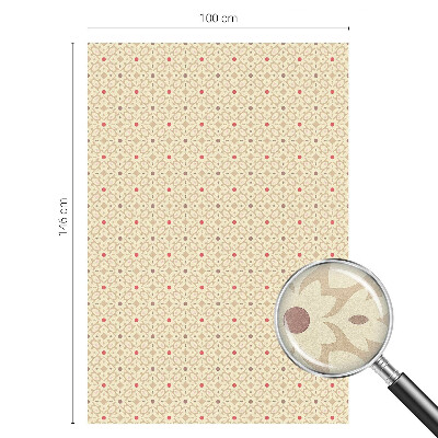 Milchglasfolie Fenster Buntglasoptik Blumenmuster