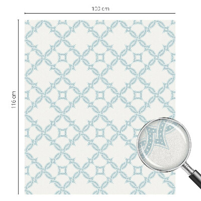 Sichtschutz Klebefolie für Fenster Blaue Geometrie