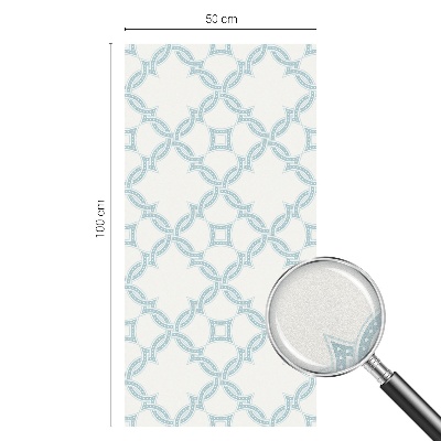 Sichtschutz Klebefolie für Fenster Blaue Geometrie