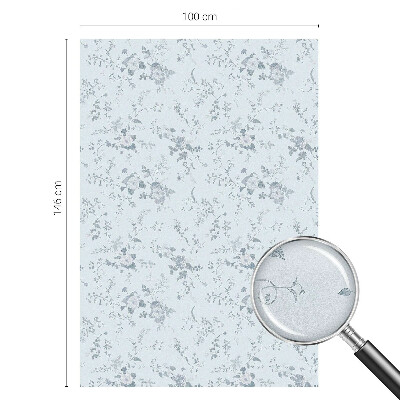 Fensterfolie Sichtschutz Zarte Blüten