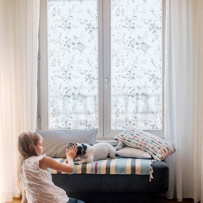Fensterfolie Sichtschutz Zarte Blüten