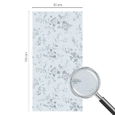 Fensterfolie Sichtschutz Zarte Blüten