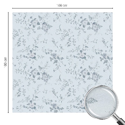 Fensterfolie Sichtschutz Zarte Blüten